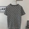 New Dior 2024 Spring/Summer CD Cotton Short-Sleeve Loose T-Shirt Knitted All-Over Print Unisex
