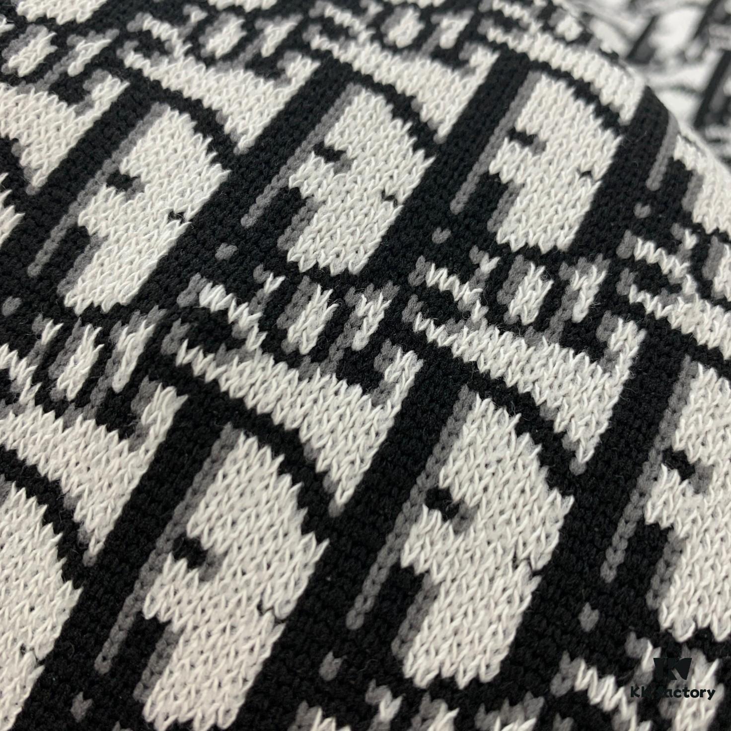 New Dior 2024 Spring/Summer CD Cotton Short-Sleeve Loose T-Shirt Knitted All-Over Print Unisex