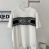 New Dior DIOR 2024 Collection Jacquard Knit Short-Sleeve Slim-Fit Stretch T-Shirt Unisex