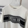 New Dior DIOR 2024 Collection Jacquard Knit Short-Sleeve Slim-Fit Stretch T-Shirt Unisex