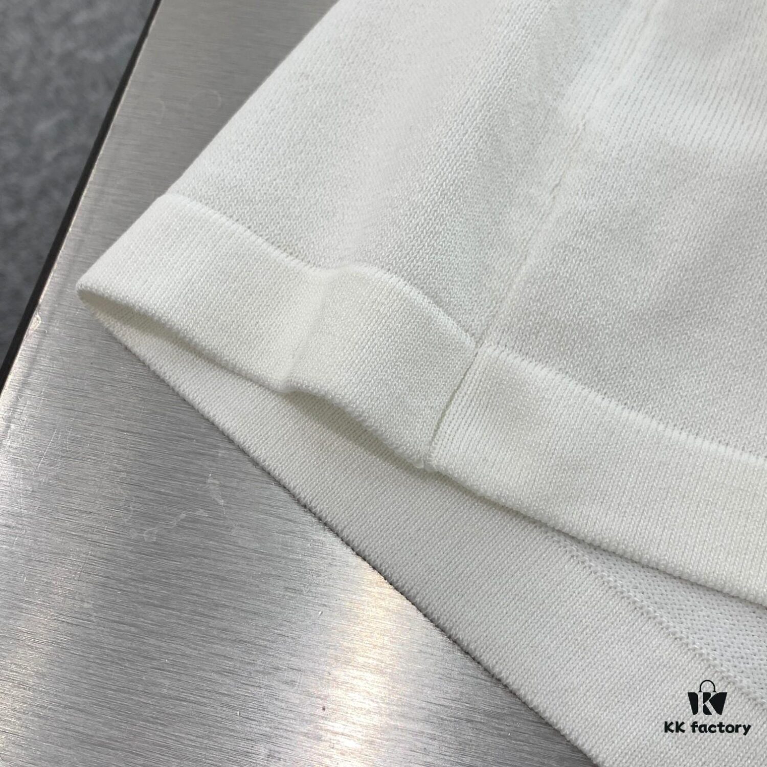 New Dior DIOR 2024 Collection Jacquard Knit Short-Sleeve Slim-Fit Stretch T-Shirt Unisex