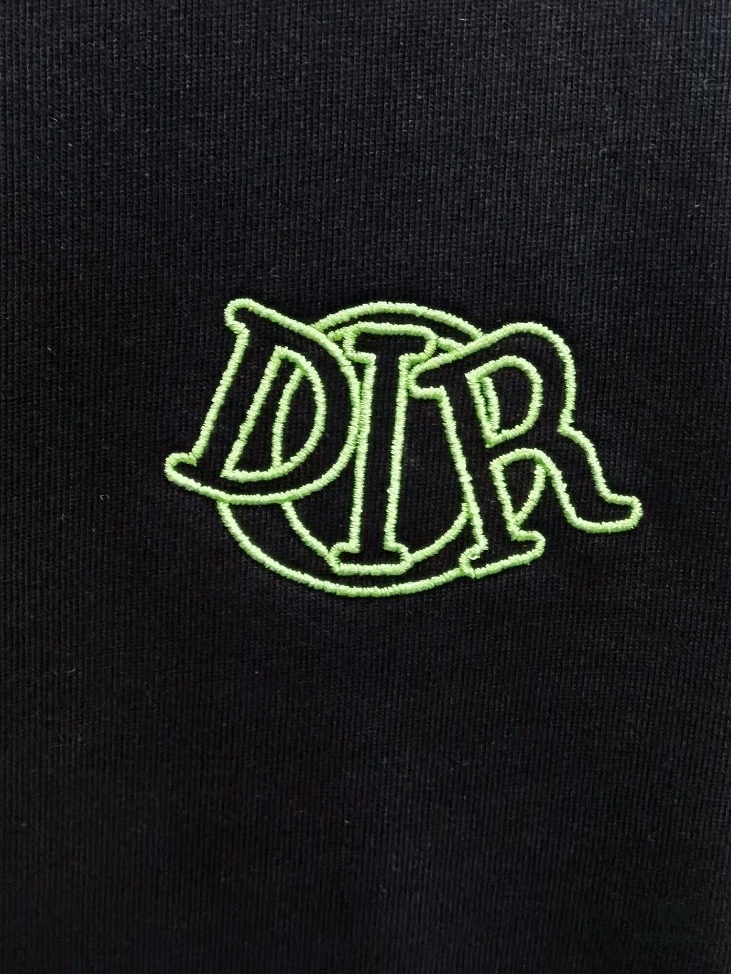 Dior D'Or (Embroidered Top-tier Version, Different from Standard Stock) Short Sleeve T-Shirt