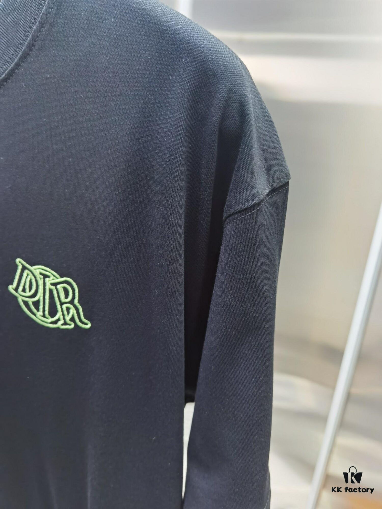 Dior D'Or (Embroidered Top-tier Version, Different from Standard Stock) Short Sleeve T-Shirt