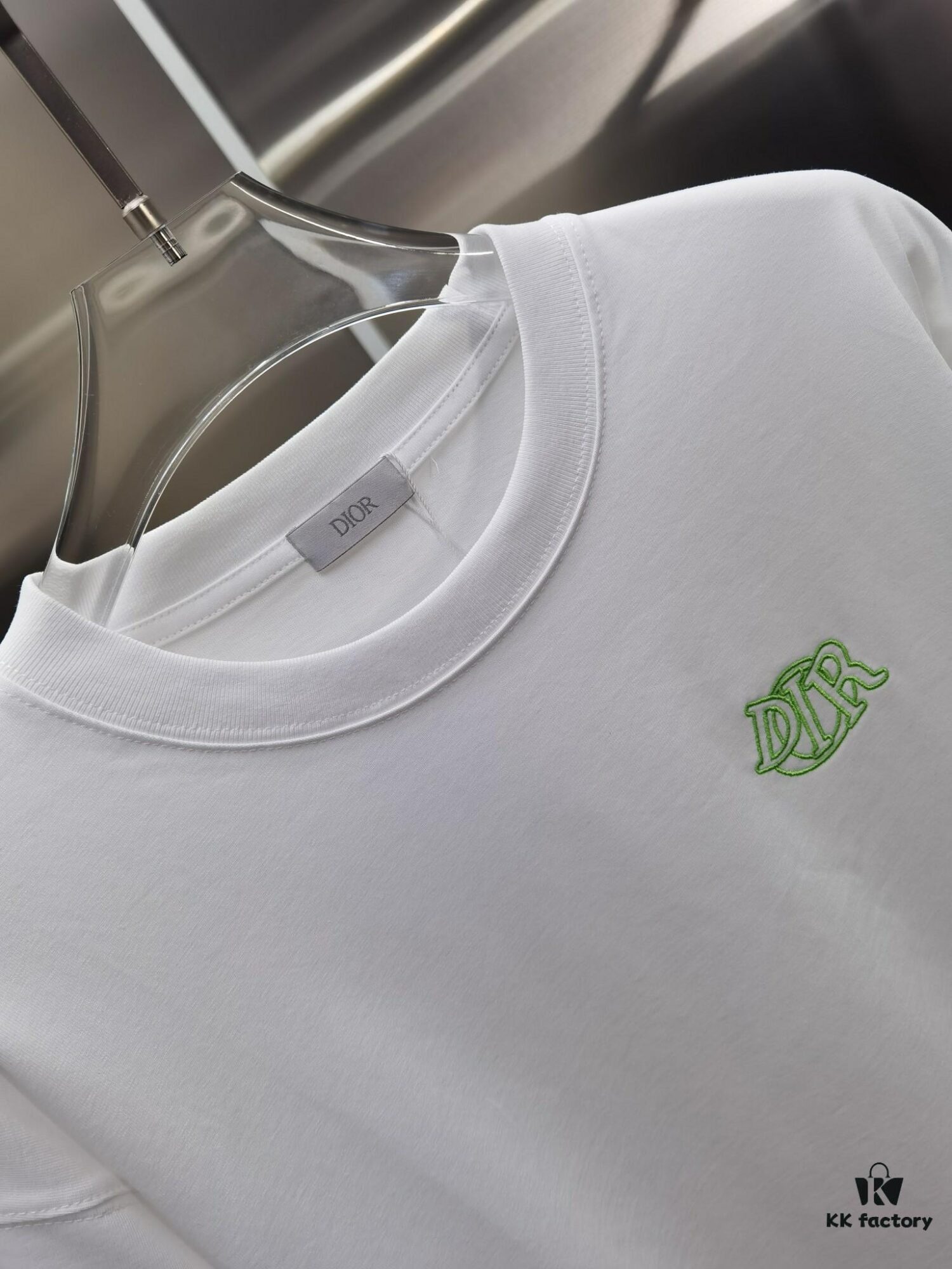 Dior D'or (Embroidered Premium Version, Different from Standard Stock) Short Sleeve T-Shirt