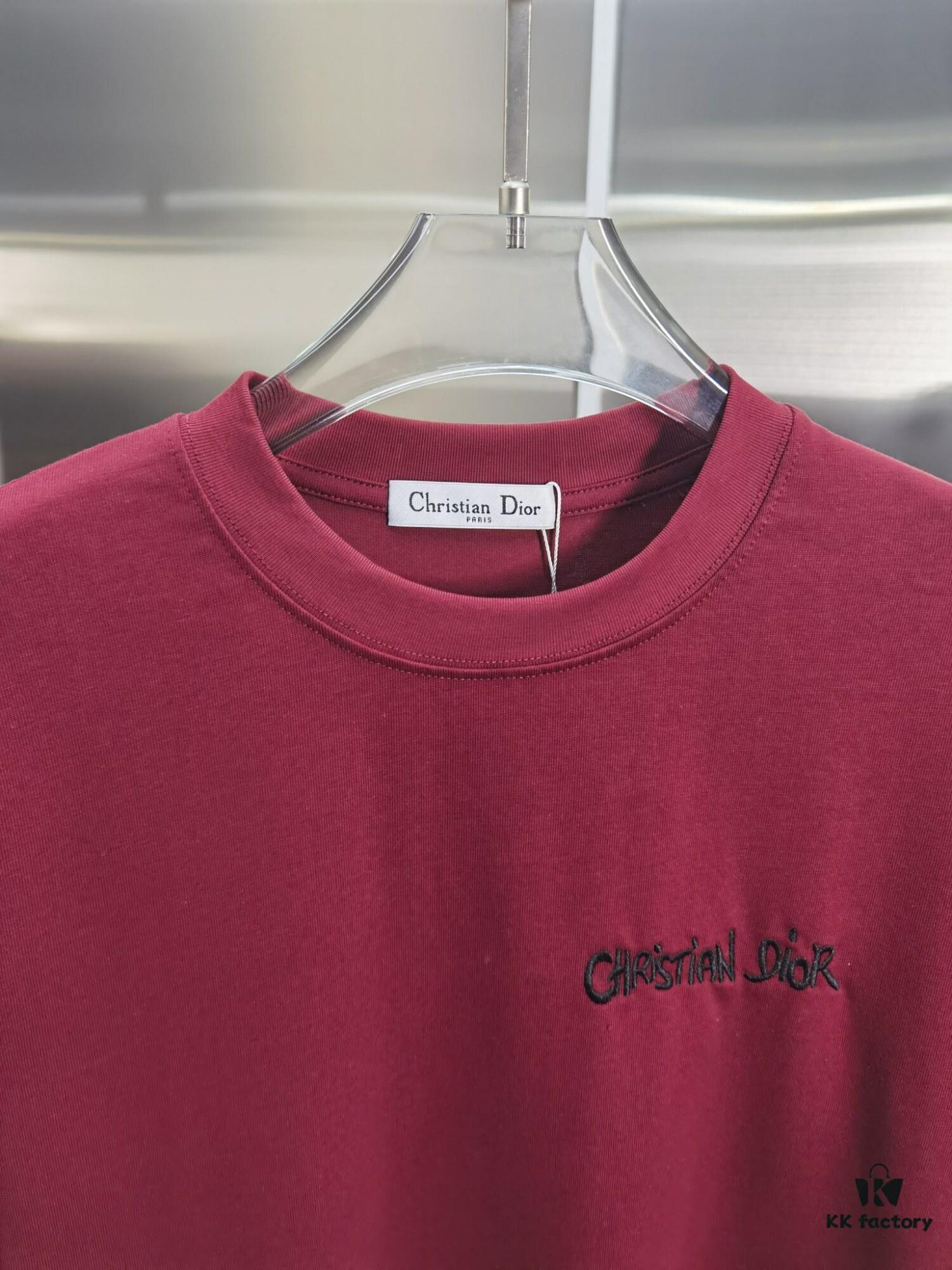 Dior D'OR (Embroidered Premium Version, Distinct from Standard Stock) Short Sleeve T-Shirt