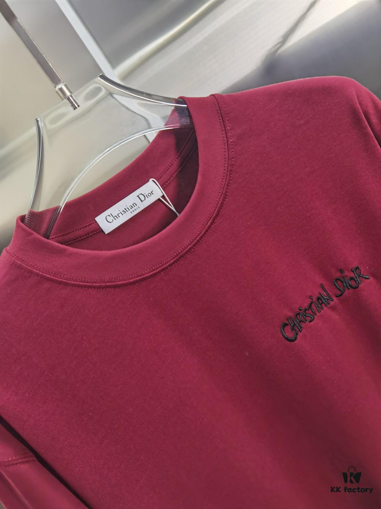 Dior D'OR (Embroidered Premium Version, Distinct from Standard Stock) Short Sleeve T-Shirt