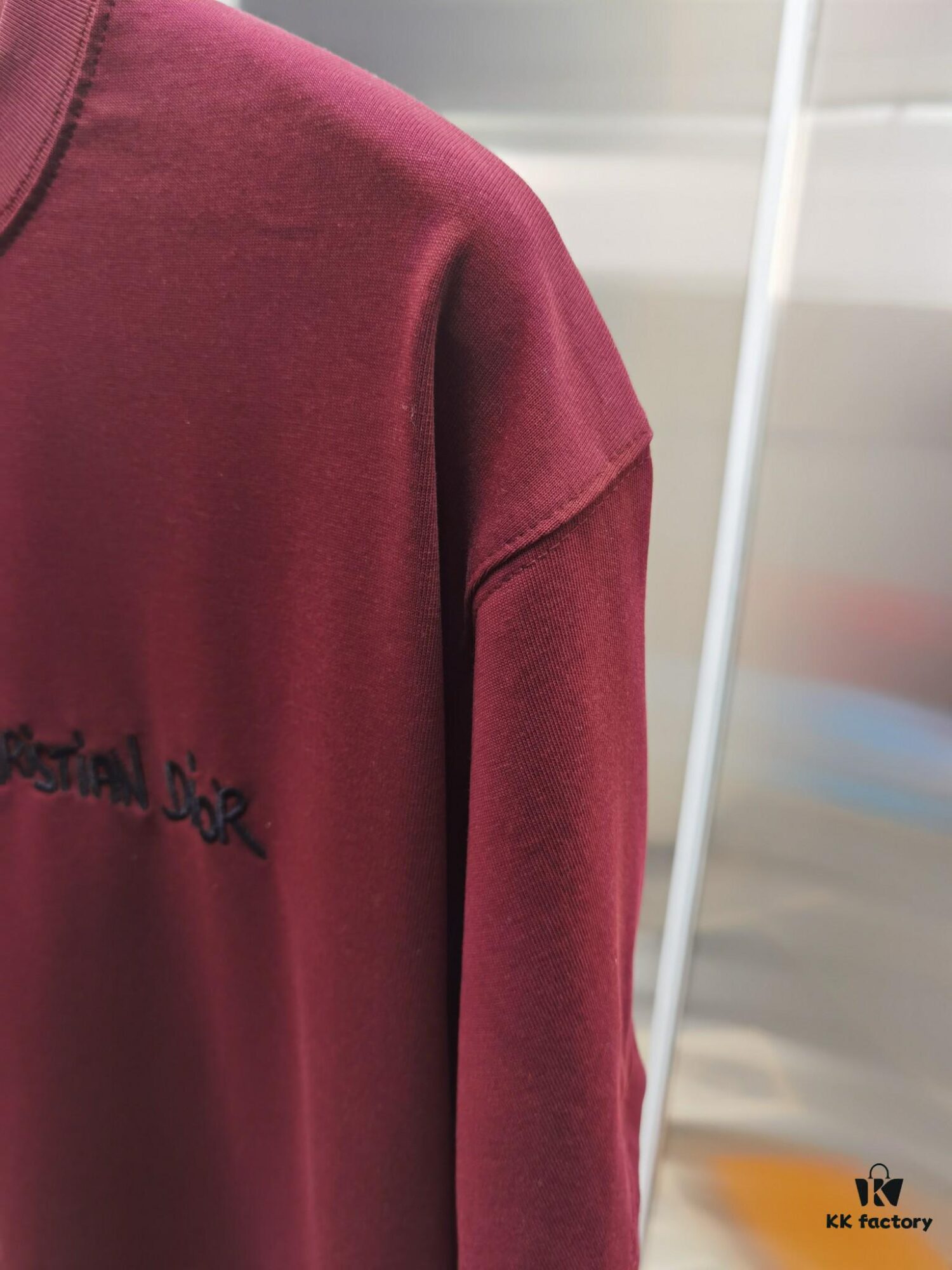 Dior D'OR (Embroidered Premium Version, Distinct from Standard Stock) Short Sleeve T-Shirt