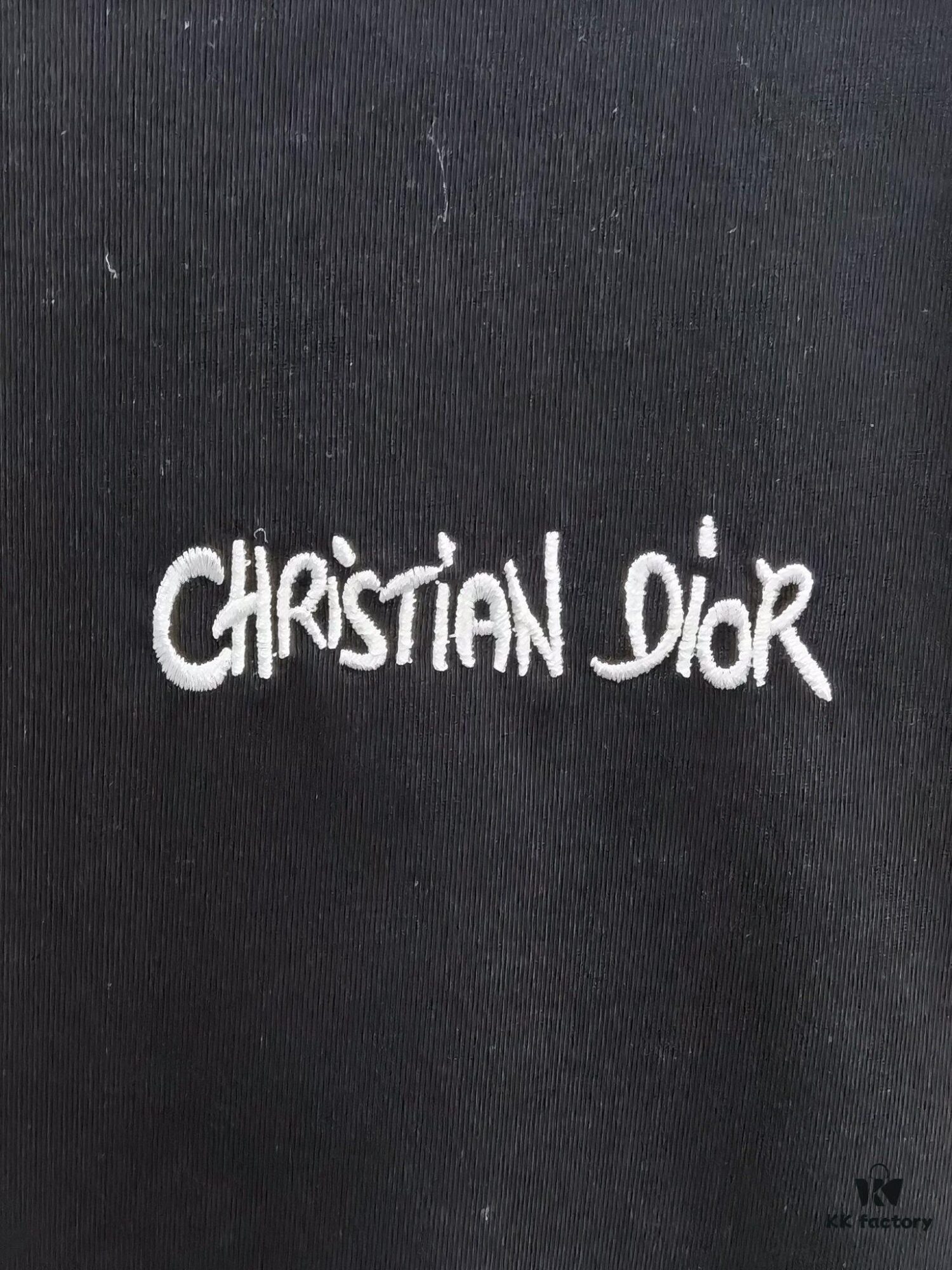 Dior D'OR (Embroidered Top-Tier Version, Different from Standard Stock) Short Sleeve T-Shirt