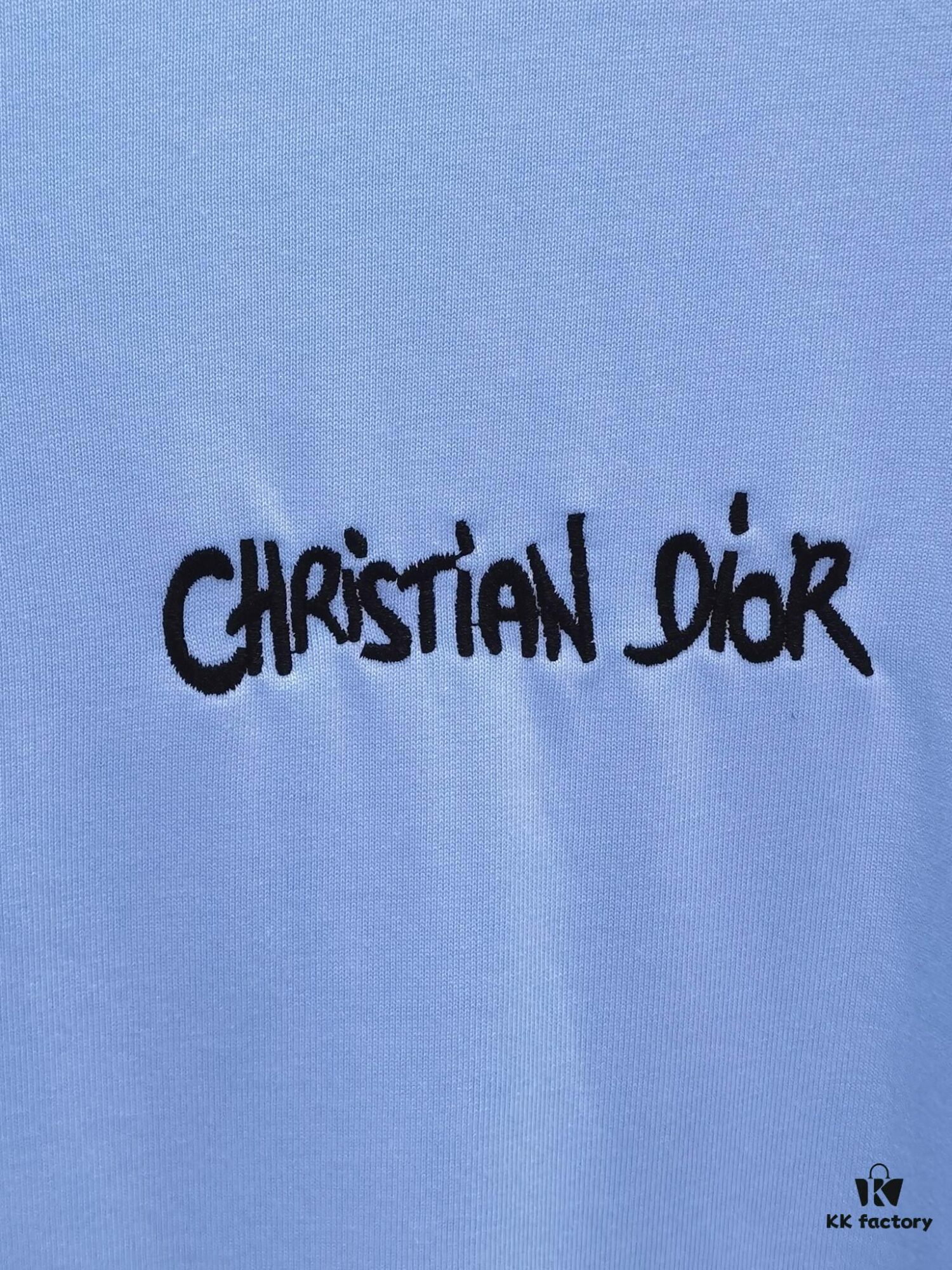 Dior D'Or (Top-tier Embroidered Version, Different from Standard Stock) Short Sleeve T-Shirt