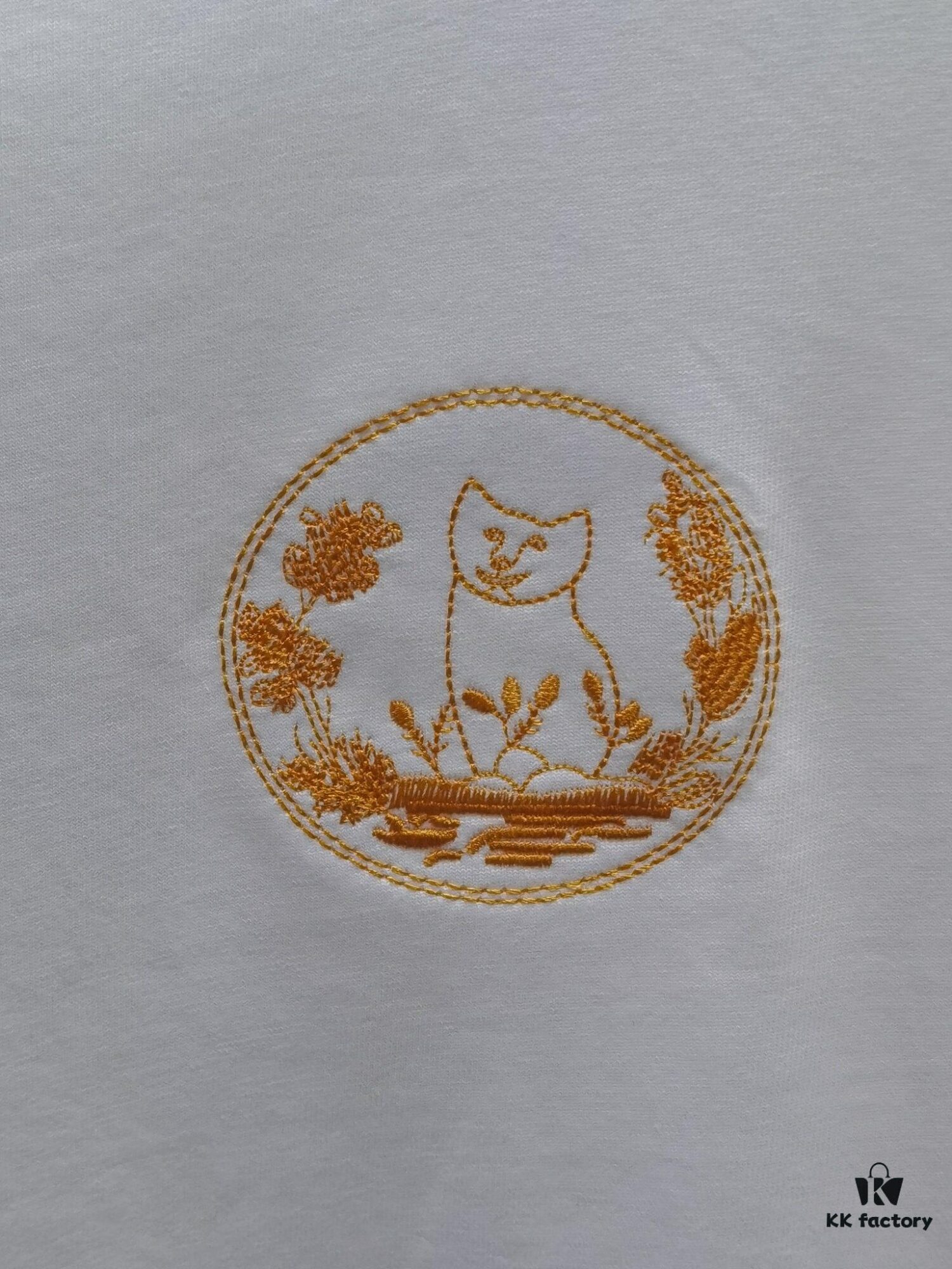 Dior D'Or (Top-tier Embroidered Version, Different from Standard Stock) Short Sleeve T-Shirt