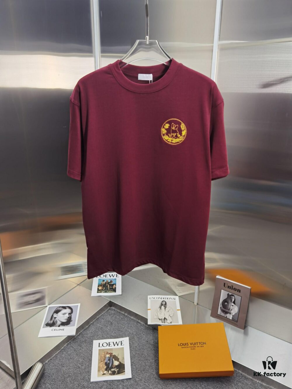 Dior D'OR (Embroidered Top-tier Version, Different from Regular Stock) Short Sleeve T-Shirt