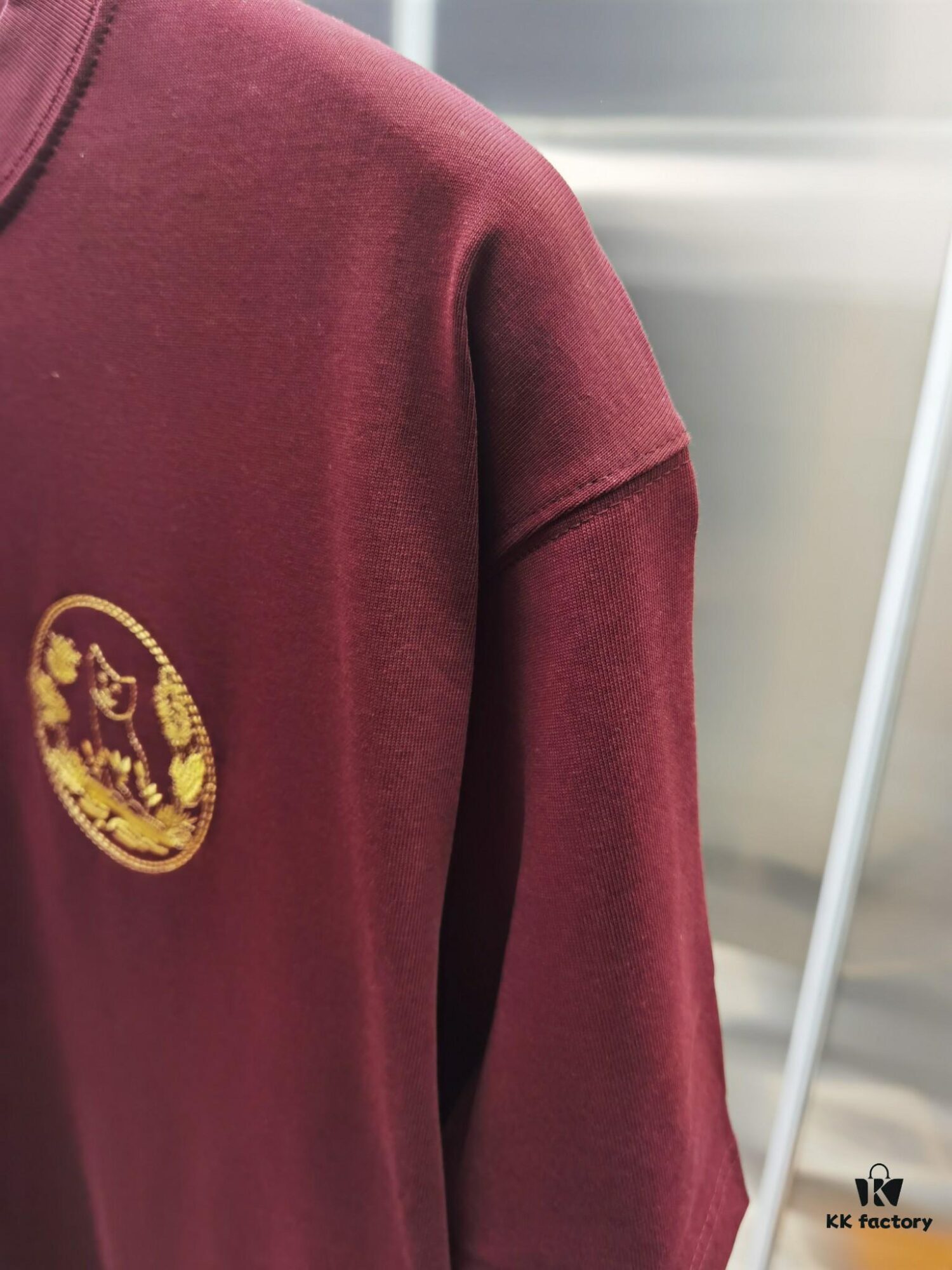 Dior D'OR (Embroidered Top-tier Version, Different from Regular Stock) Short Sleeve T-Shirt