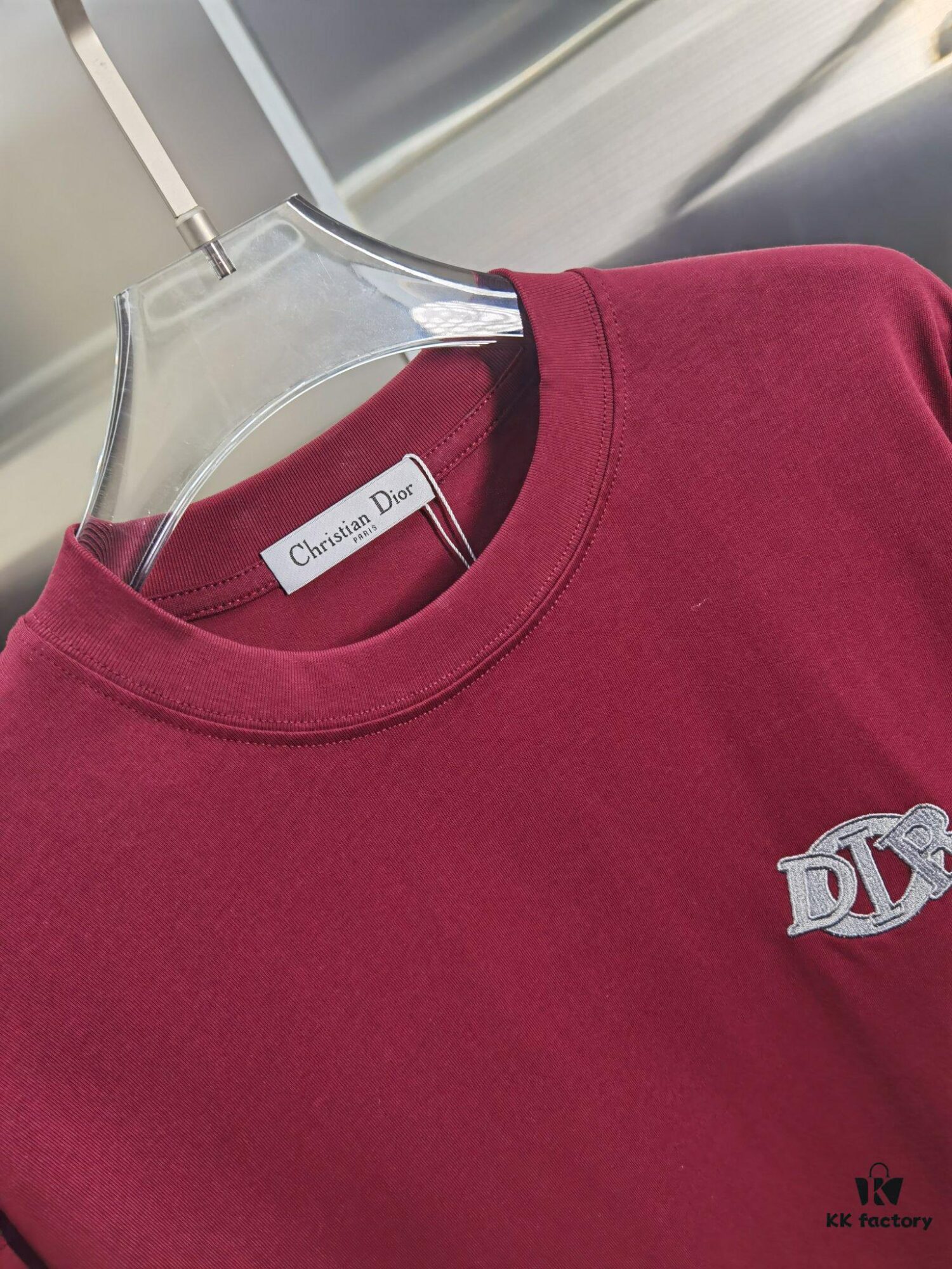 Dior D'Or (Embroidered Top-tier Version, Distinct from Standard Stock) Short Sleeve T-Shirt