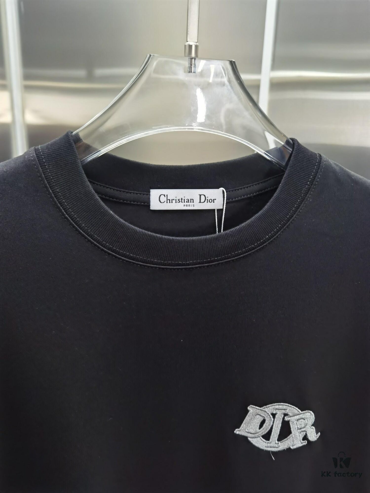 Dior D'Or (Top-tier Embroidered Version, Different from Standard Stock) Short Sleeve T-Shirt