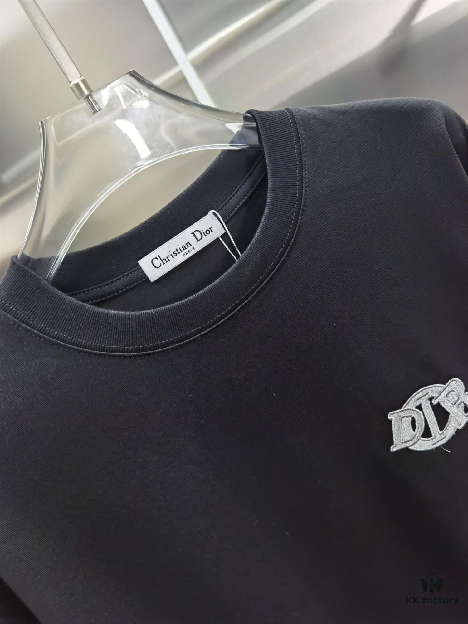 Dior D'Or (Top-tier Embroidered Version, Different from Standard Stock) Short Sleeve T-Shirt