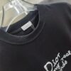 Dior D'Or (Embroidered Top-tier Version, Distinct from Standard Stock) Short Sleeve T-Shirt, 300g Double-combed 100% Cotton, 320g Selanur 1x1 Ribbing, Embroidery Logo Craftsmanship, Unisex Design