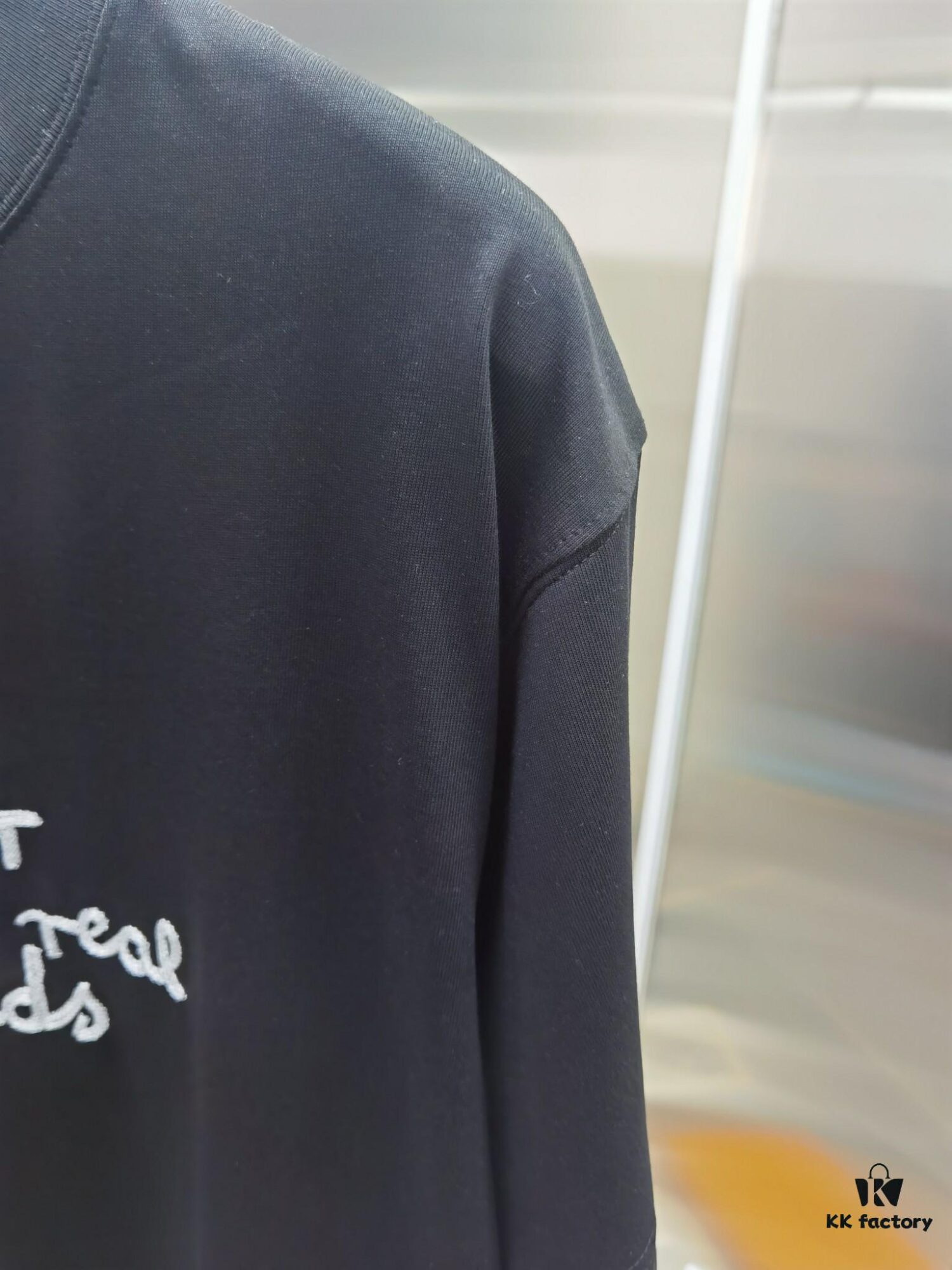 Dior D'Or (Embroidered Top-tier Version, Distinct from Standard Stock) Short Sleeve T-Shirt, 300g Double-combed 100% Cotton, 320g Selanur 1x1 Ribbing, Embroidery Logo Craftsmanship, Unisex Design