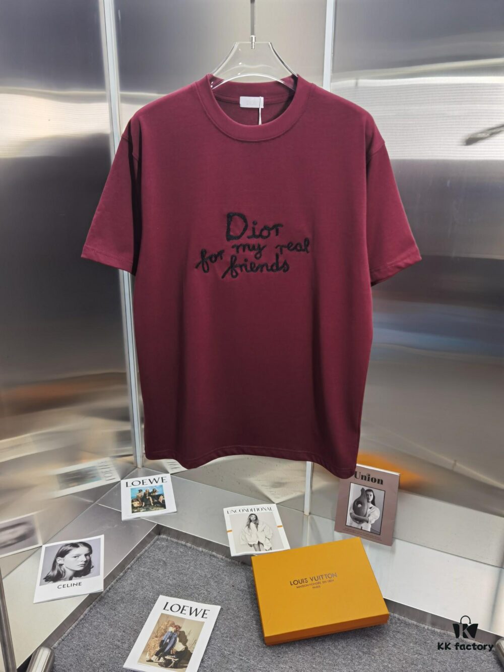 Dior D'Or (Embroidered Premium Version, Different from Standard Stock) Short Sleeve T-Shirt