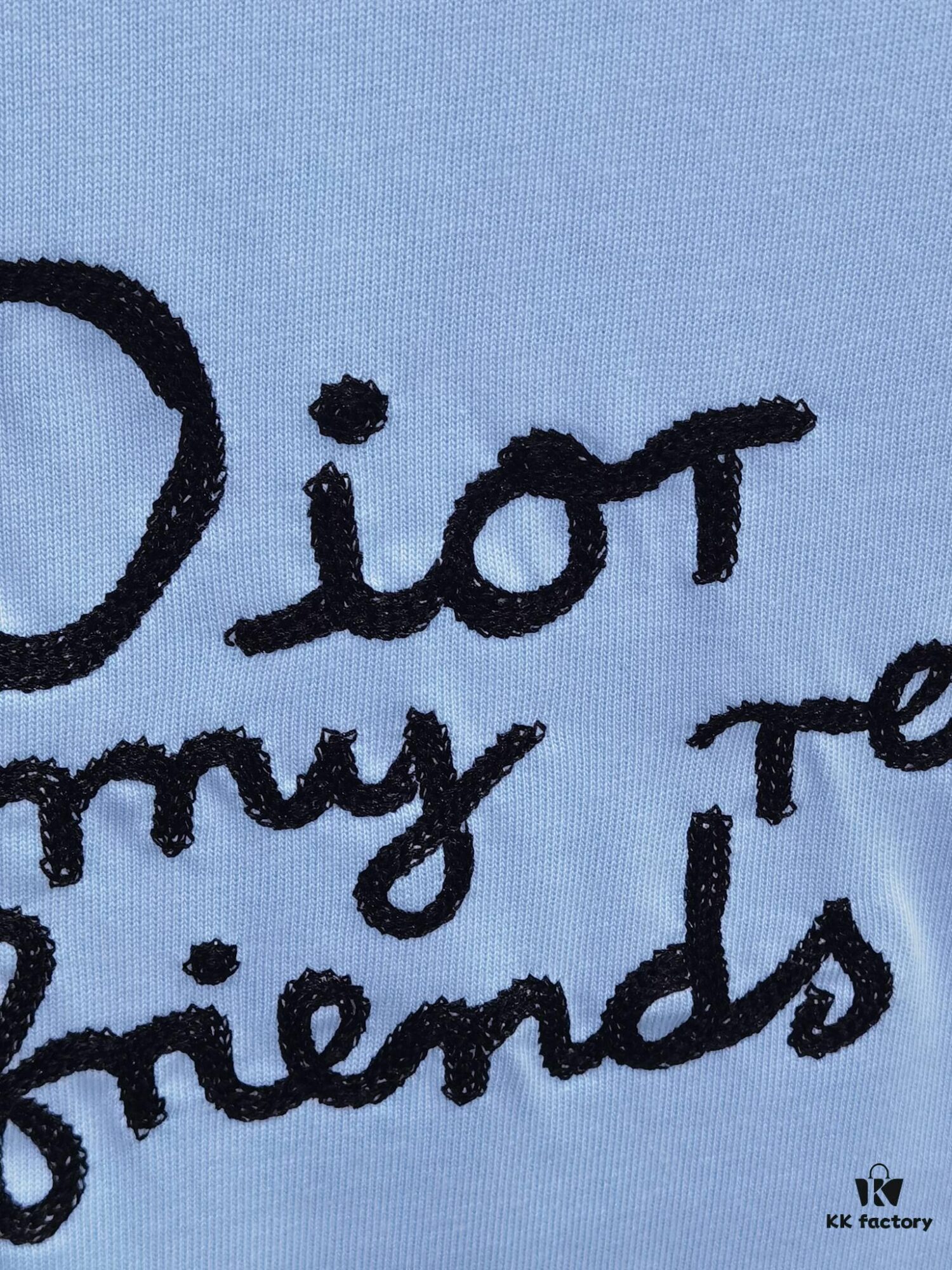 Dior D'Or (Top-tier Embroidered Version, Different from Standard Stock) Short Sleeve T-Shirt