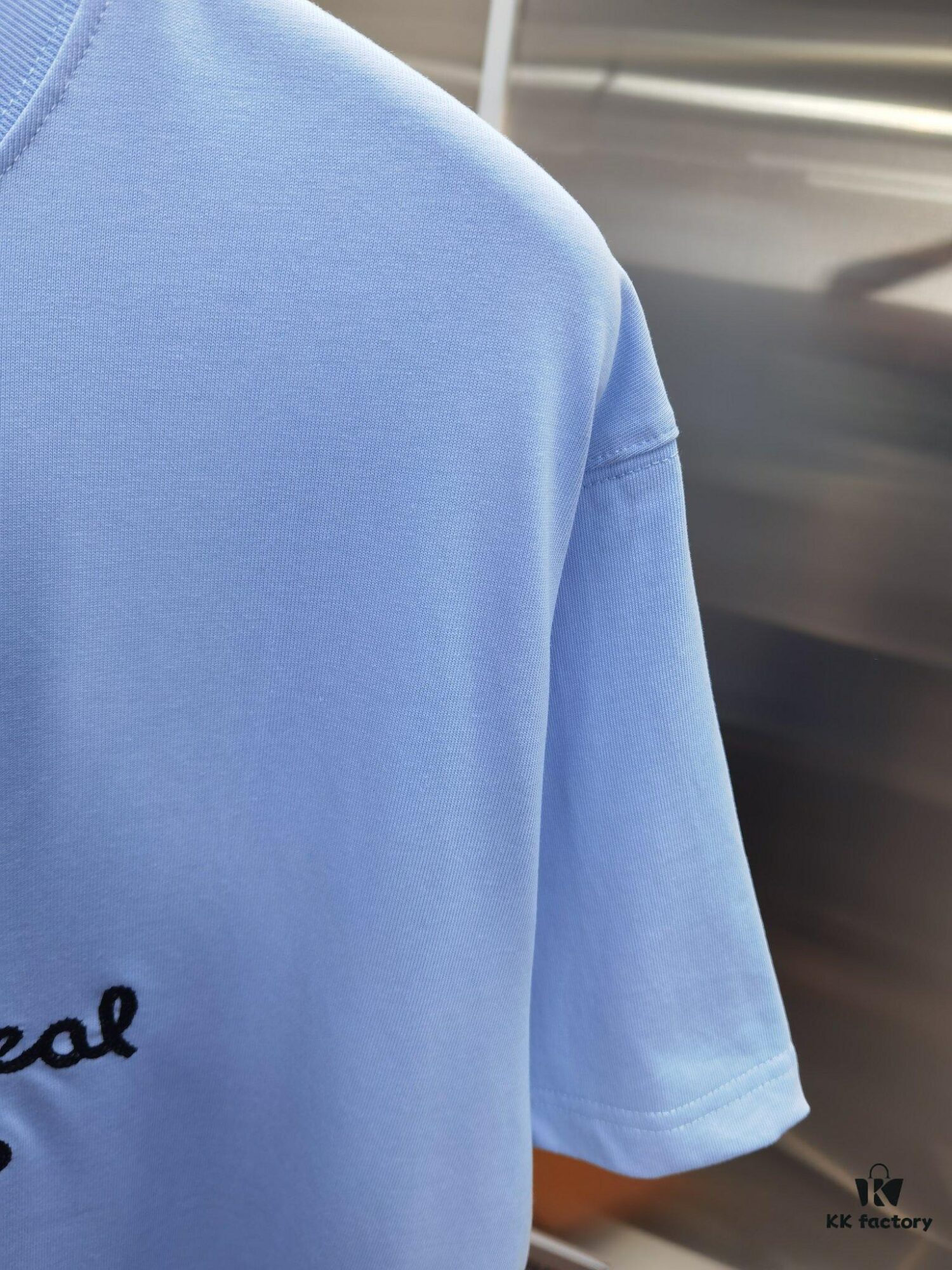 Dior D'Or (Top-tier Embroidered Version, Different from Standard Stock) Short Sleeve T-Shirt