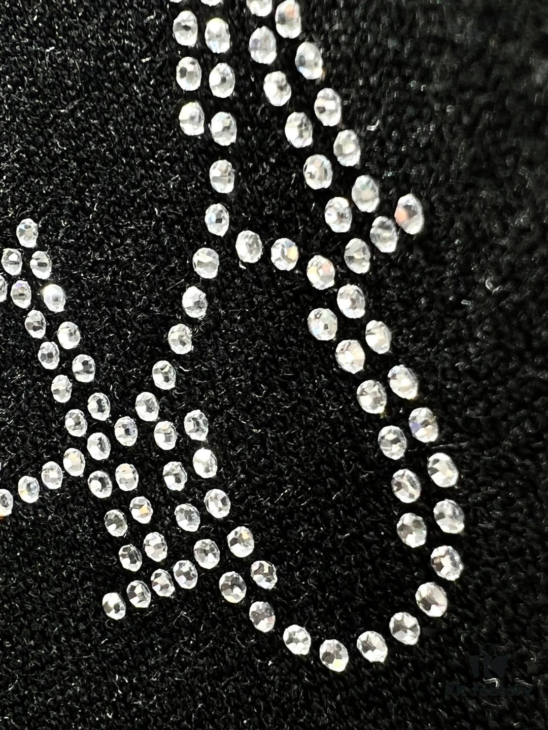 Dior Crown Crystal Embellished Short Sleeve T-Shirt