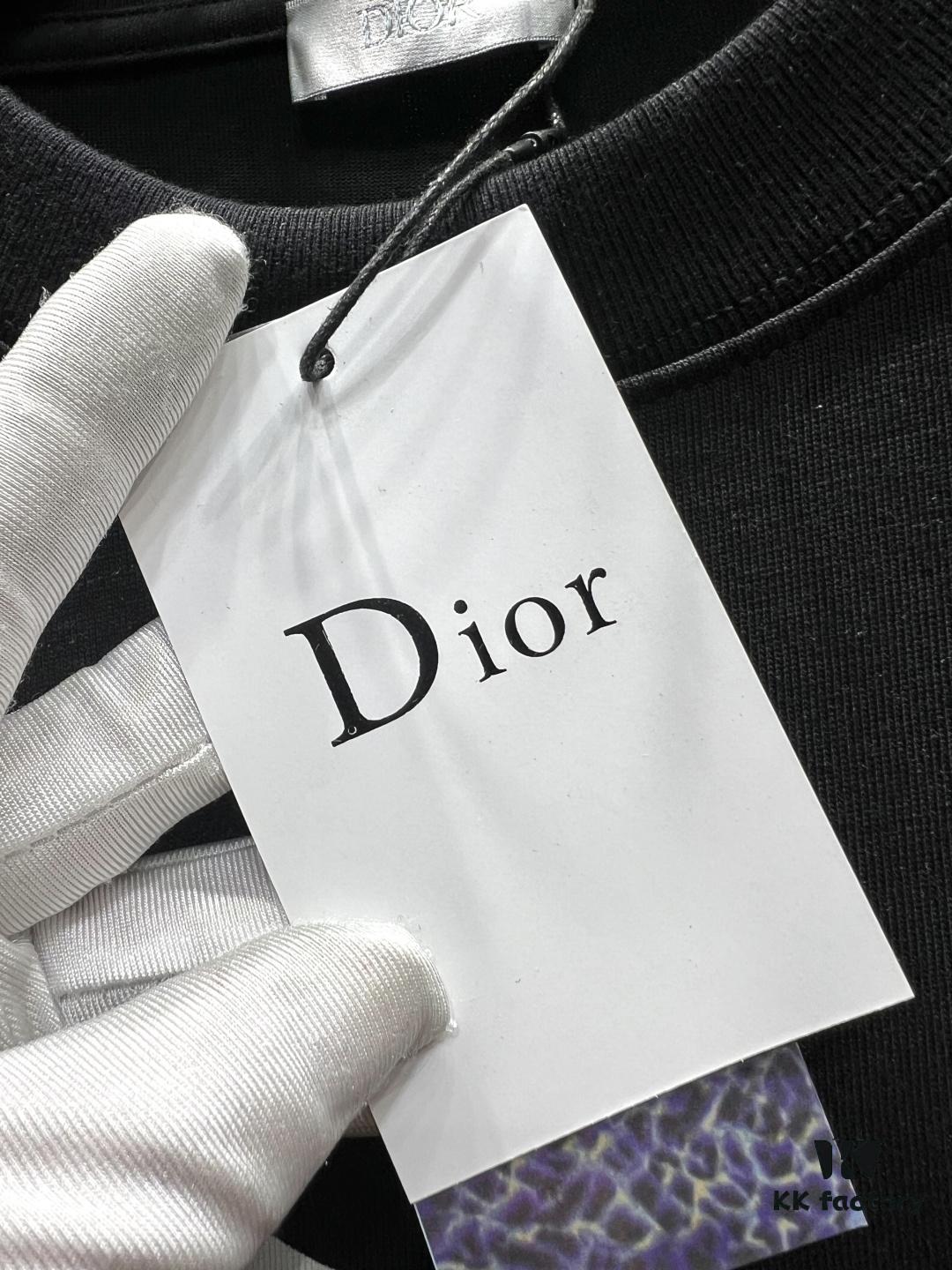 Dior Hand-Signed 'Dior for My Real Friends' Graphic Short-Sleeve T-Shirt