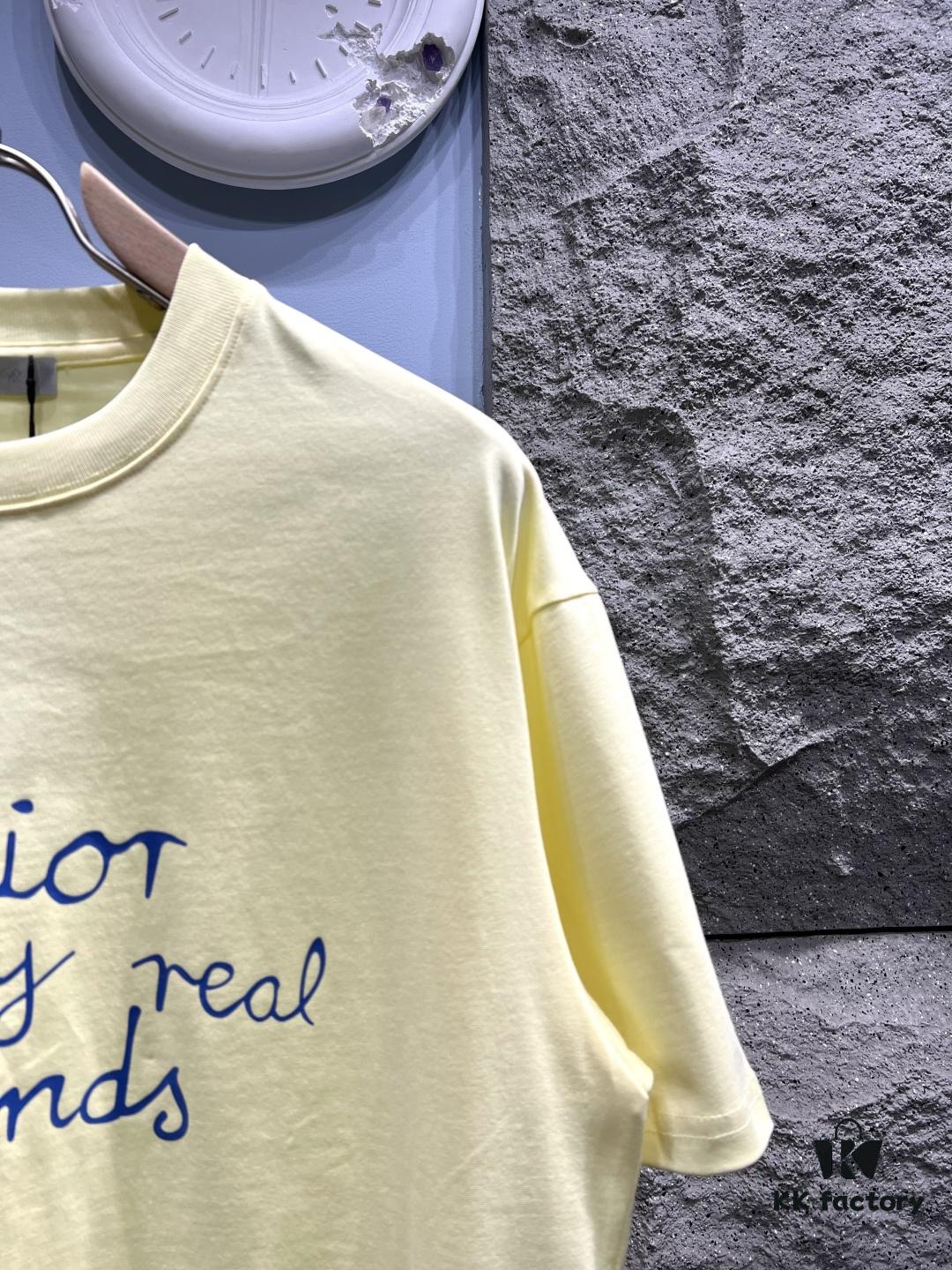 Dior Hand-Signed Print Short Sleeve T-Shirt