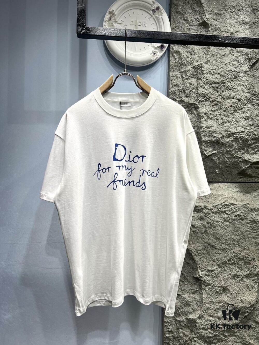 Dior Hand-Signed Print Short-Sleeve T-Shirt