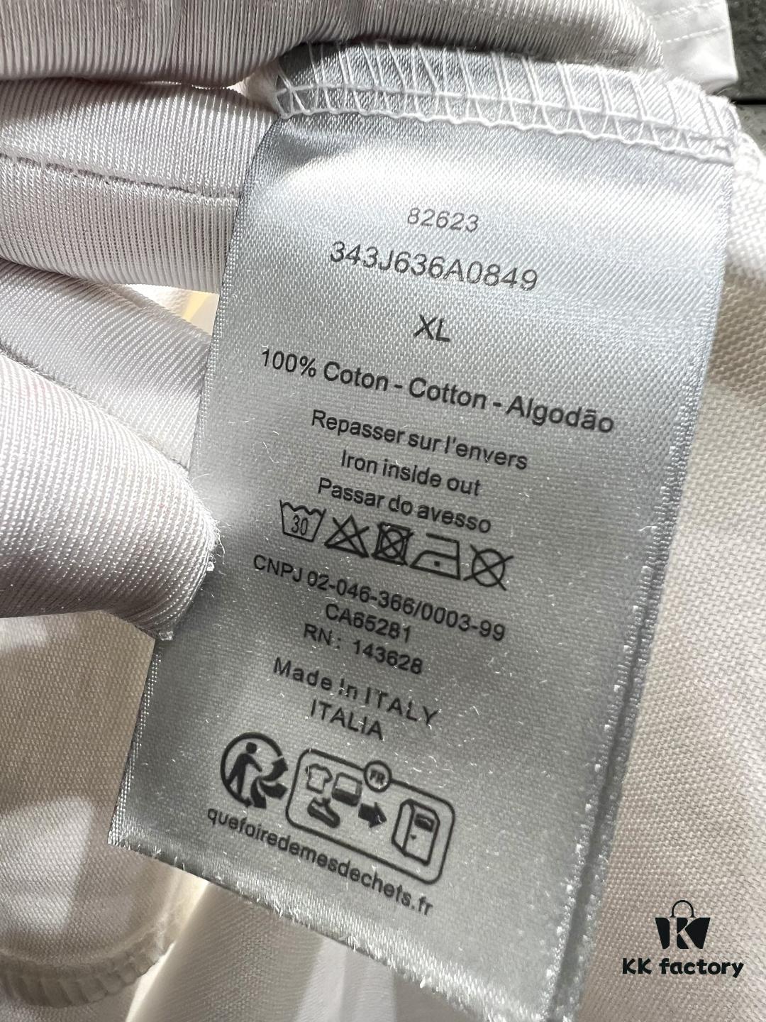 Dior Hand-Signed Print Short-Sleeve T-Shirt