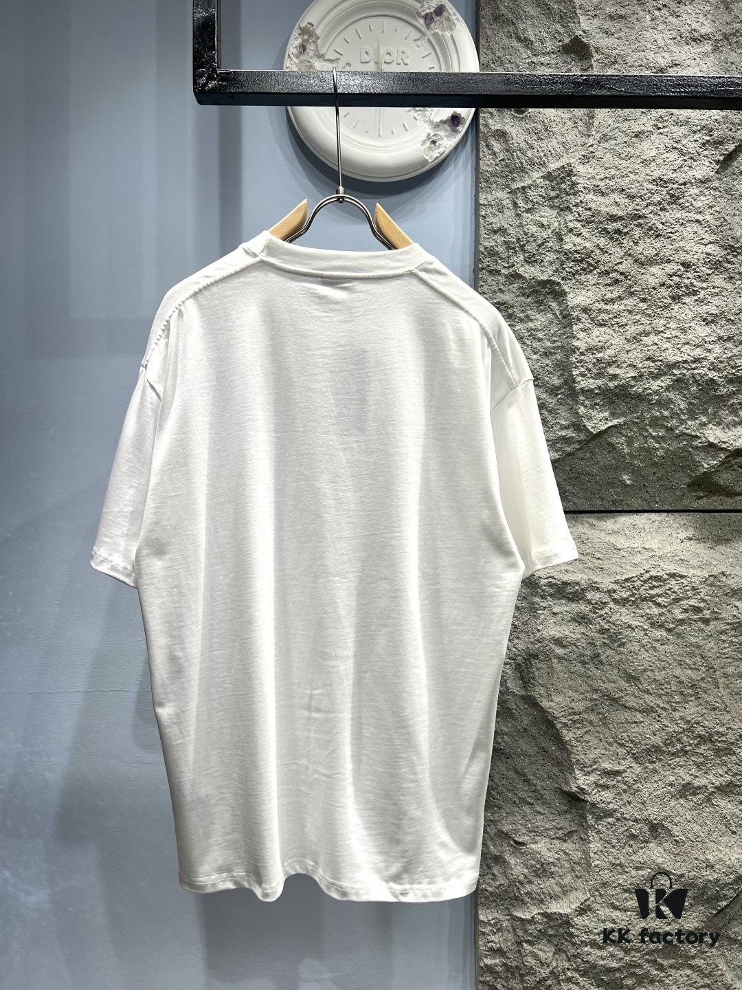 Dior Hand-Signed Print Short-Sleeve T-Shirt