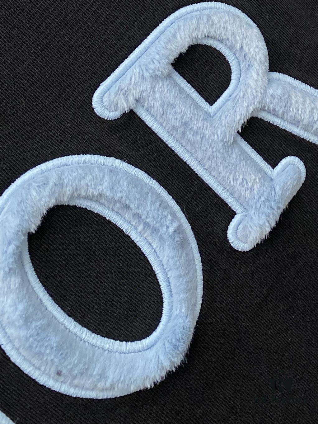 Dior 2025 Latest Short Sleeve T-Shirt, Stylish and Fashionable with Exquisite Embroidered Logo on Chest, Simple and Versatile Design