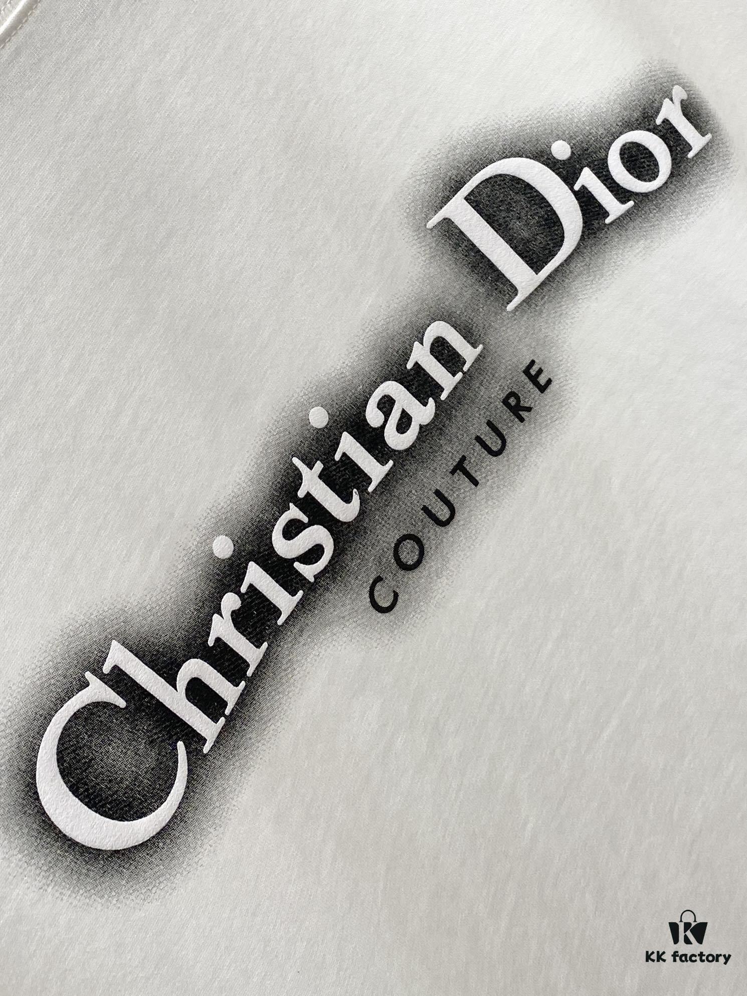 Dior 2025 Latest Short Sleeve T-Shirt, Stylish and Minimalist Design with Premium Chest Logo Print, Made of High-Quality Cotton Fabric