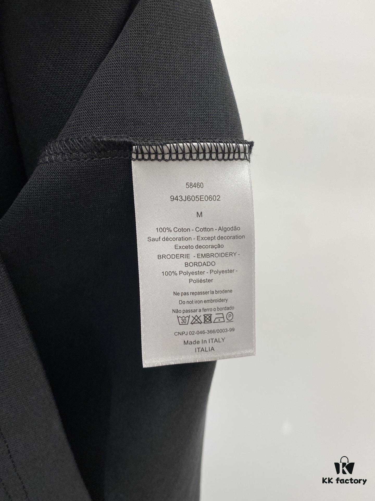 Dior 2025 Latest Short Sleeve T-Shirt, Stylish and Fashionable with Exquisite Embroidered Logo on Chest, Minimalist and Versatile Design