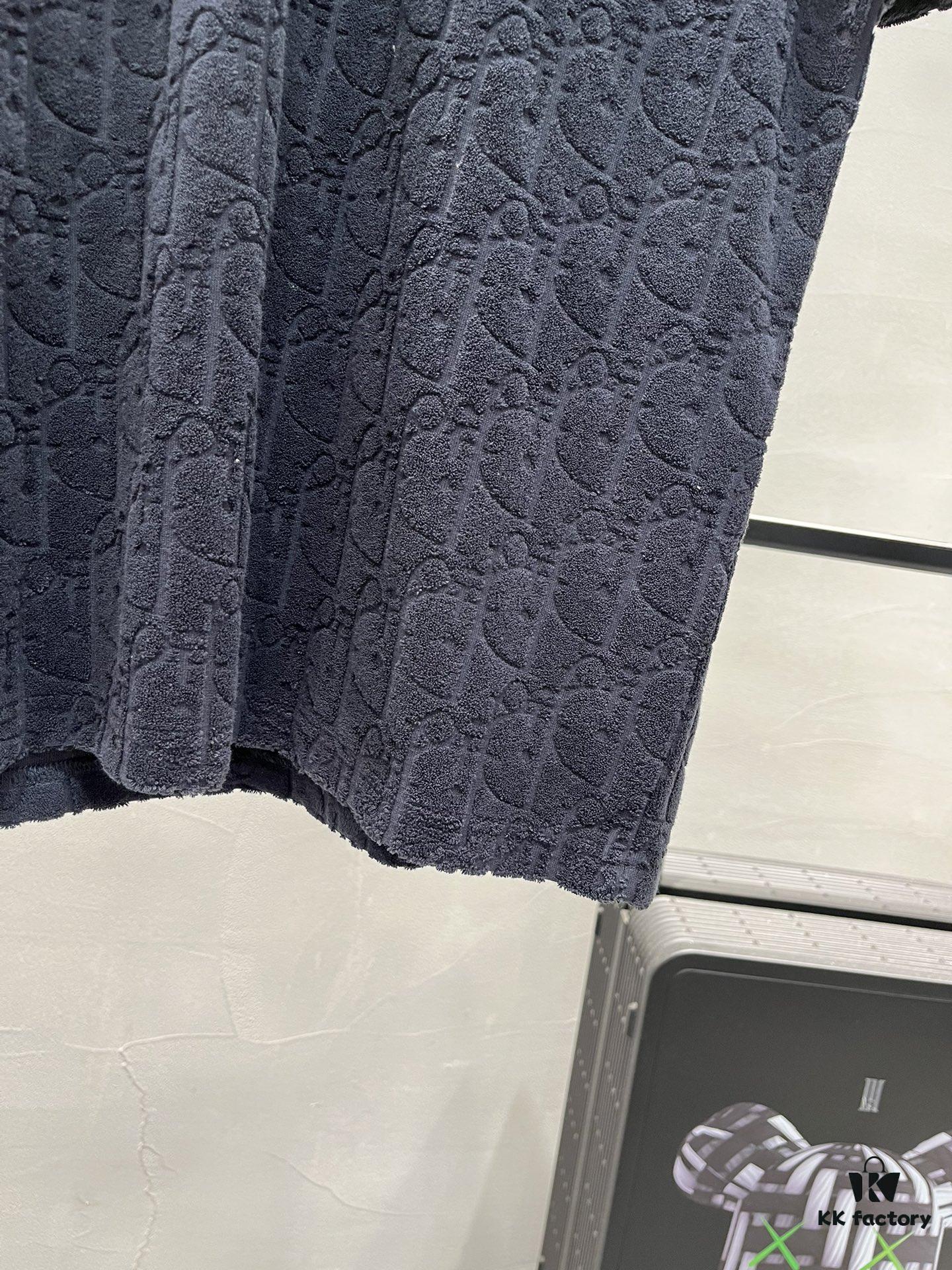 Dior 25s New Arrival Original Order T-Shirt, Custom Terry Fabric with Letter Jacquard, Classic Short-Sleeve Dior Fashion Style, Solid Color Design, Stylish and Versatile, Three Labels Complete