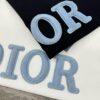 Dior 25s Streetwear T-Shirt, Unisex Design, Minimalist Style with 3D Embroidered Logo, Premium 260g Cotton Fabric, Black and White Options