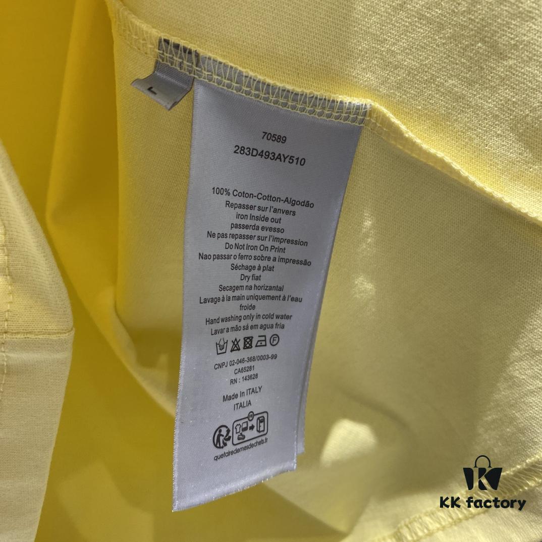 Dio 2025 Spring and Summer New Arrival Letter Print Short Sleeve Unisex T-Shirt