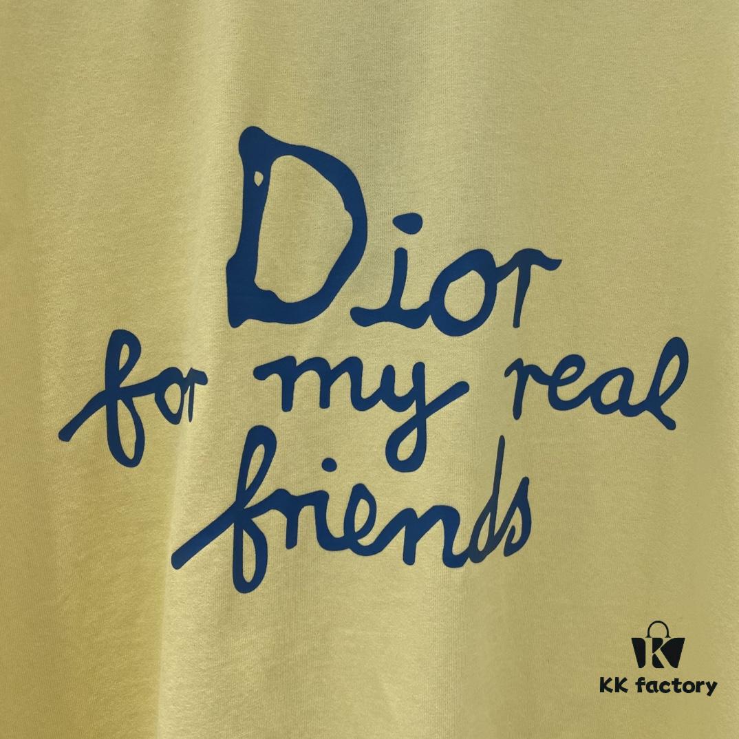 Dio 2025 Spring and Summer New Arrival Letter Print Short Sleeve Unisex T-Shirt