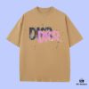 High-End Quality Dior 2025 Fall Spring/Summer Collection Typography Logo Short-Sleeve T-Shirt, Distinct from Regular Prints, Crafted in 270G 32-Ne 100% Cotton Double-Yarn Fabric, Relaxed Fit Unisex Design