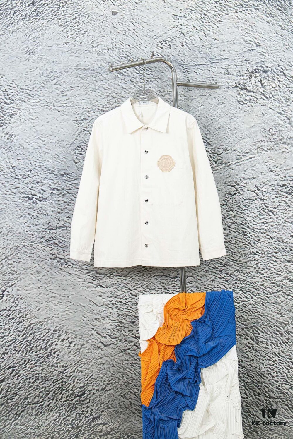 DIOR Beige Spring-Summer Embroidered Denim Jacket