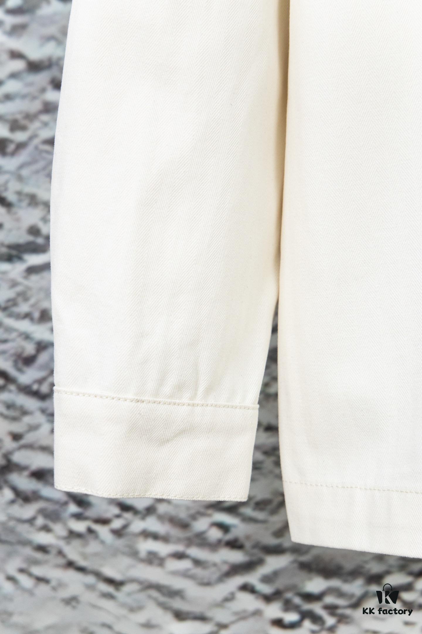 DIOR Beige Spring-Summer Embroidered Denim Jacket