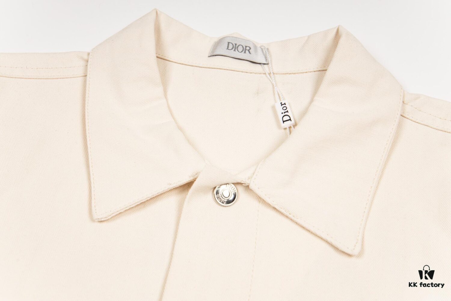 DIOR Beige Spring-Summer Embroidered Denim Jacket