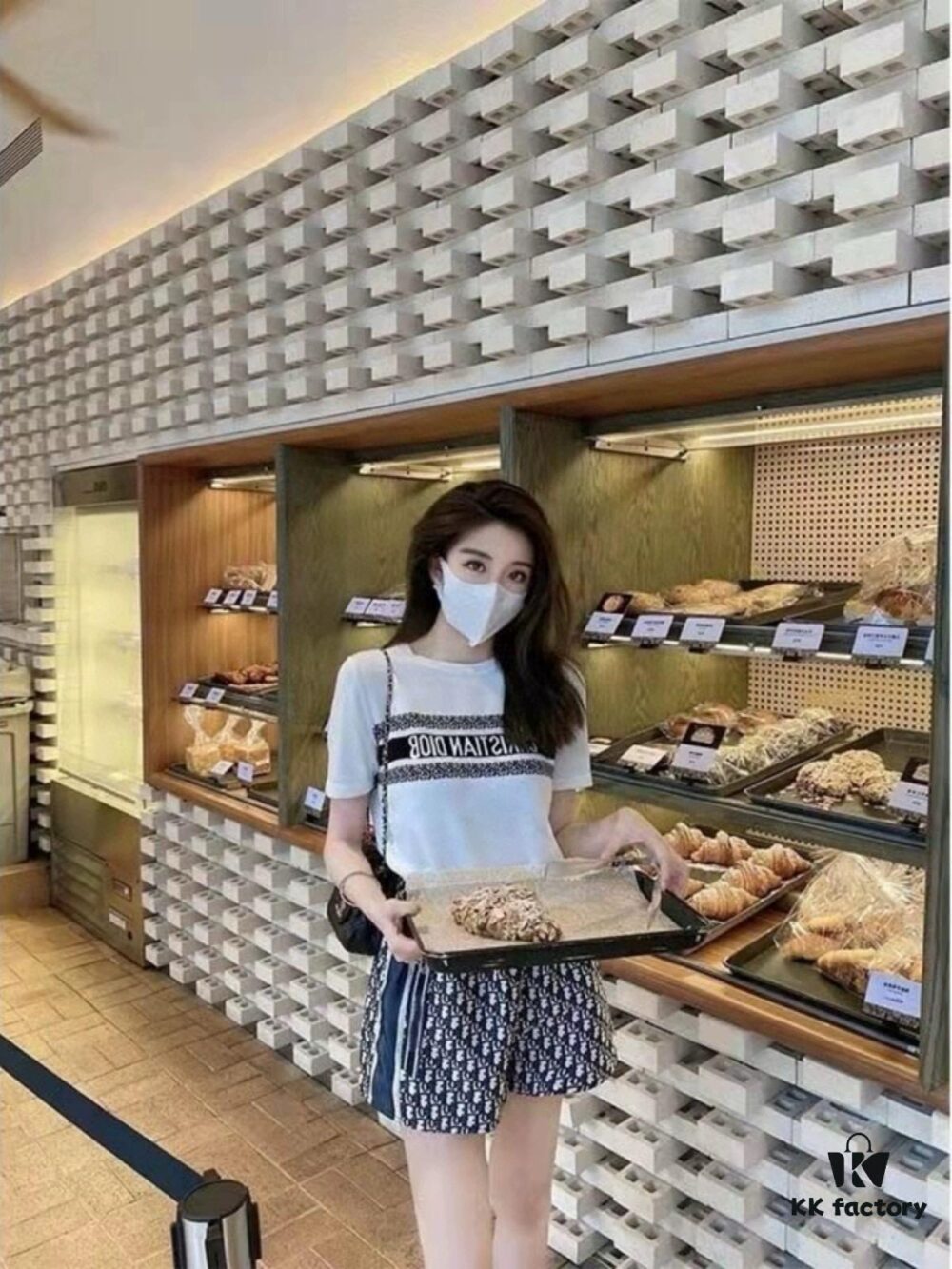 New Dior DIOR Jacquard Knit Short-Sleeve Slim-Fit Stretch T-Shirt, Men's and Women's Unisex Style, Classic Collection, Smooth and Breathable Fabric, High-Quality Craftsmanship