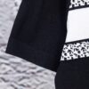 Dior New Arrival Jacquard Knit Short-Sleeve Slim-Fit Stretch T-Shirt Unisex
