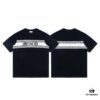 Dior New Arrival Jacquard Knit Short-Sleeve Slim-Fit Stretch T-Shirt Unisex