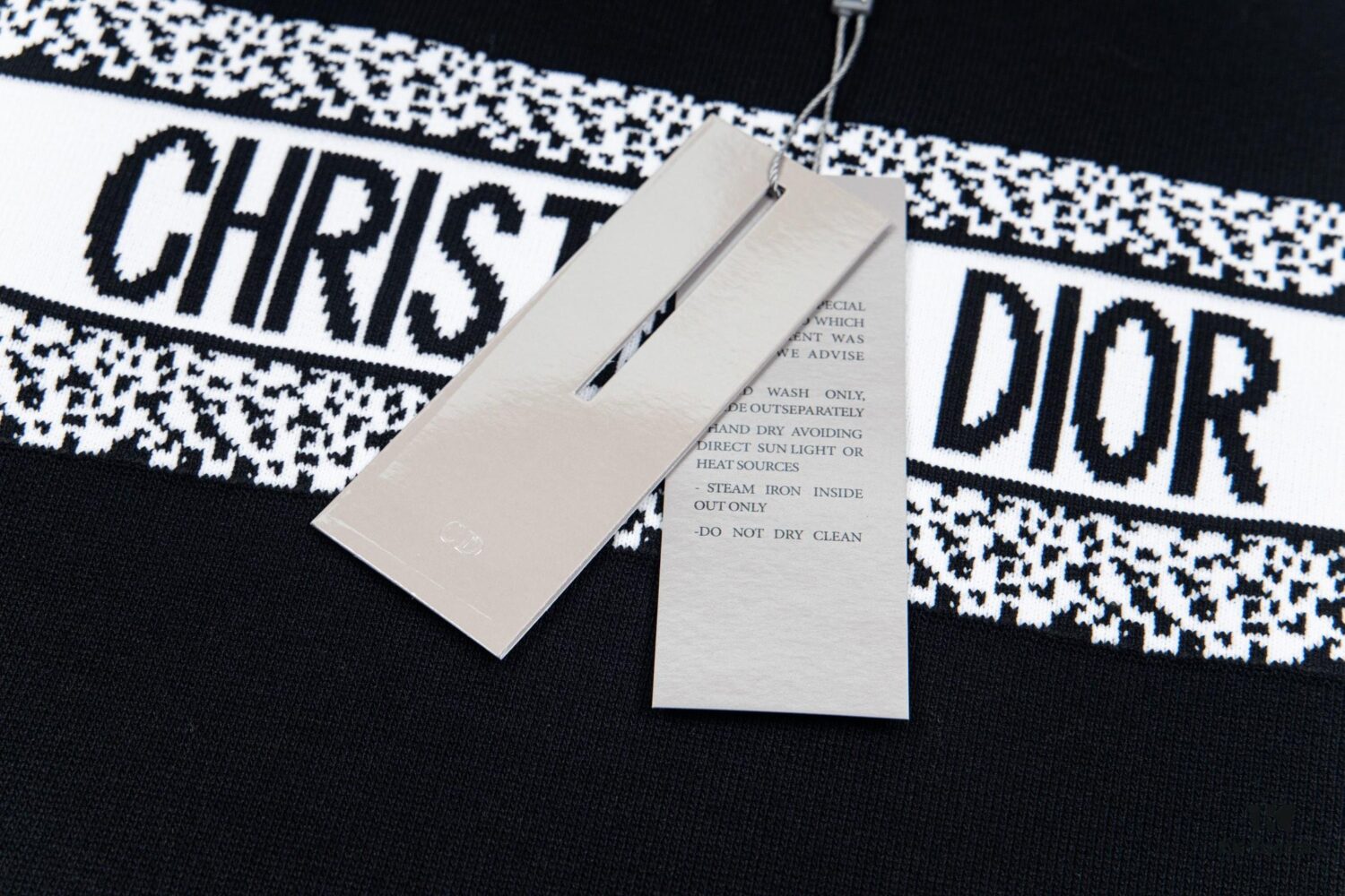 Dior New Arrival Jacquard Knit Short-Sleeve Slim-Fit Stretch T-Shirt Unisex