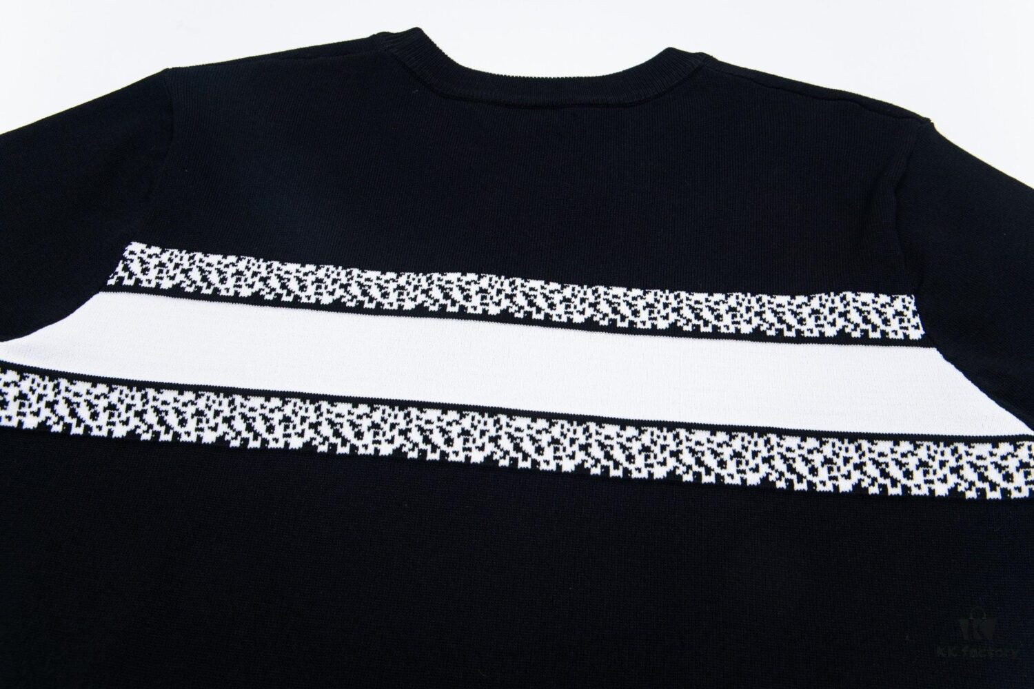 Dior New Arrival Jacquard Knit Short-Sleeve Slim-Fit Stretch T-Shirt Unisex