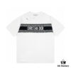 New Dior DIOR Jacquard Knit Short-Sleeve Slim-Fit Elastic T-Shirt, Unisex Design, Classic Collection, Smooth and Breathable Fabric, High-Quality Craftsmanship