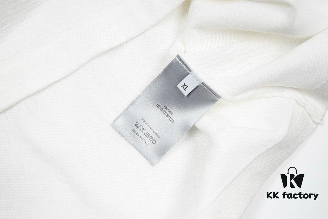 New Dior DIOR Jacquard Knit Short-Sleeve Slim-Fit Elastic T-Shirt, Unisex Design, Classic Collection, Smooth and Breathable Fabric, High-Quality Craftsmanship