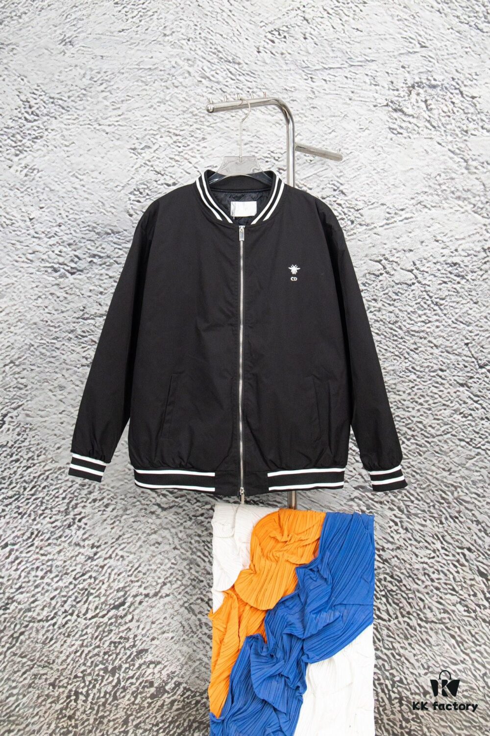 DIOR 2023 SS Embroidered Back Pilot Jacket Cotton Coat