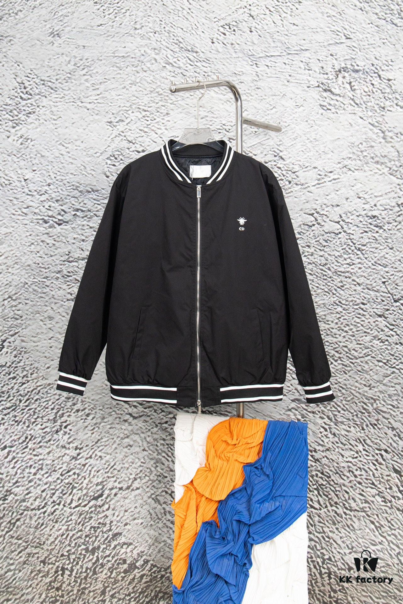 DIOR 2023 SS Embroidered Back Pilot Jacket Cotton Coat